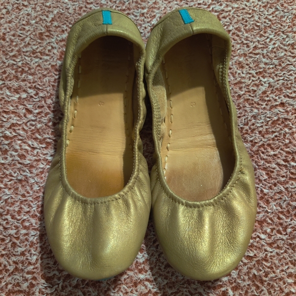 champagne tieks size 8